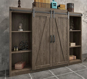 cabinet barn door system